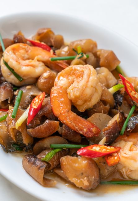 Sweet & Spicy Shrimp in Banana Ketchup