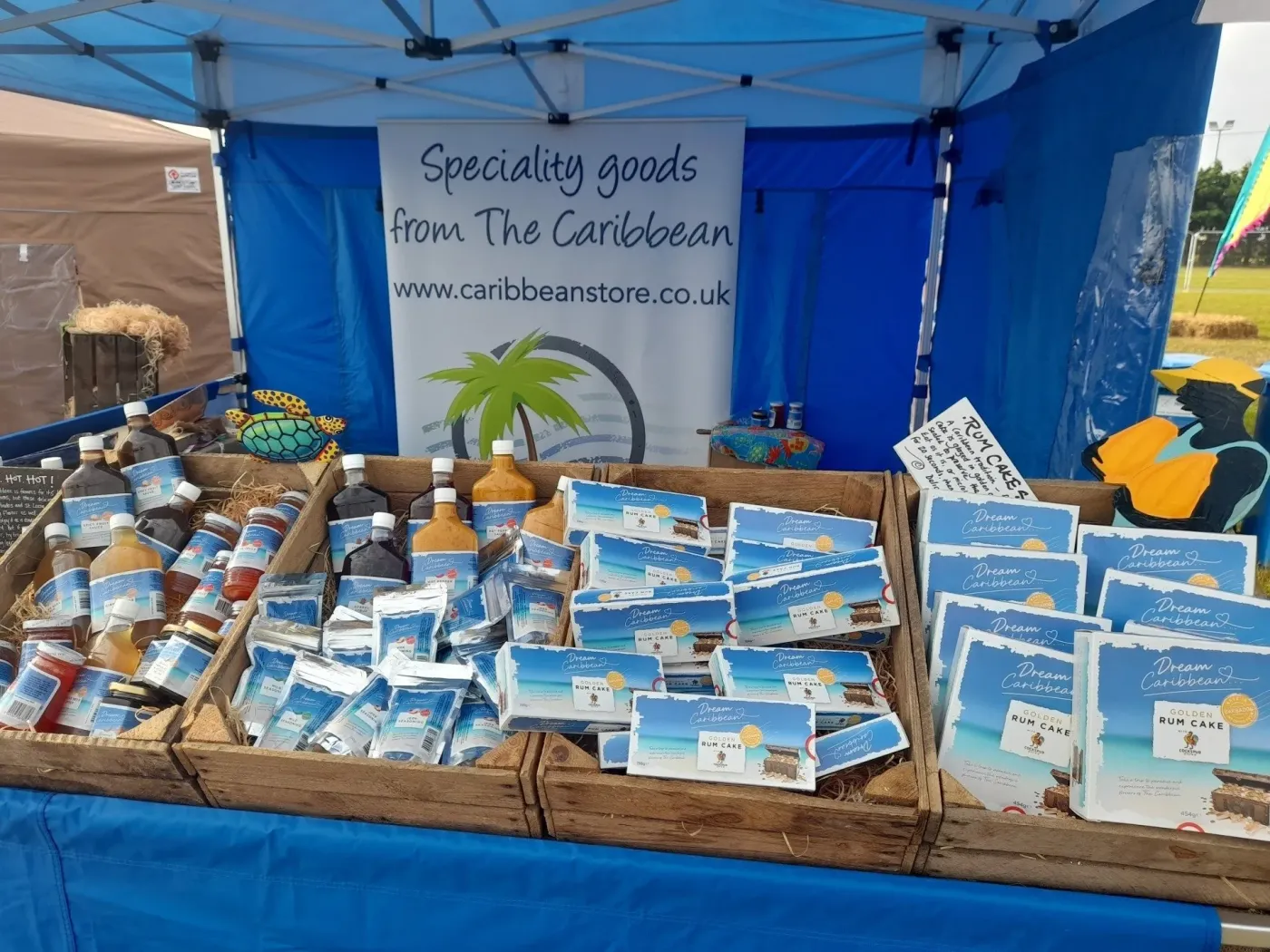 Selection of Dream Caribbean Products on Display