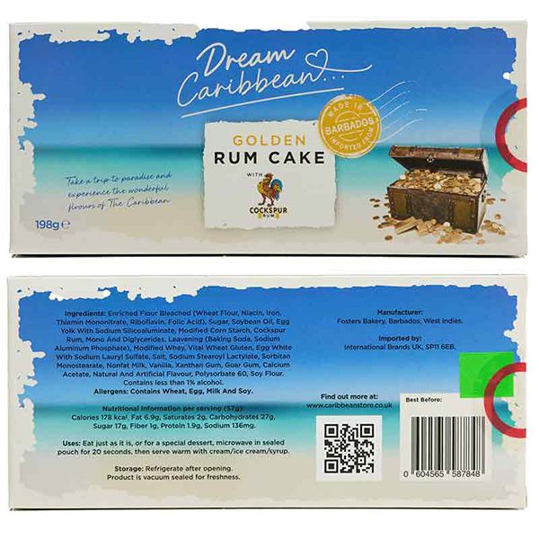 Dream Caribbean Golden Rum Cake