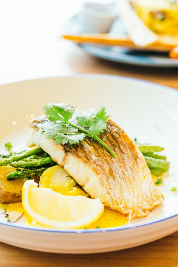 Mango Jam Baked Glazed Salmon